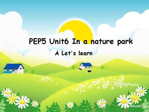 pep5 unit6 in the nature parkppt
