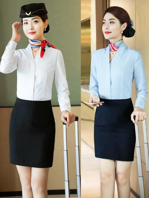 高端空姐职业套装酒店前台工装高铁乘务员制服美容师cosplay女装