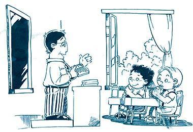 有关小学生遵守纪律的简笔画