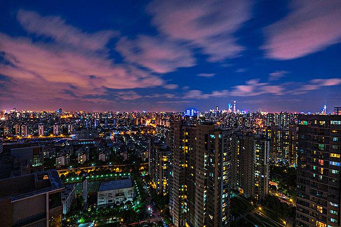 上海新静安夜景