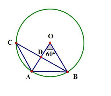 圆o是三角形abc的外接圆角aob=60度ab=ac=2则bc长=