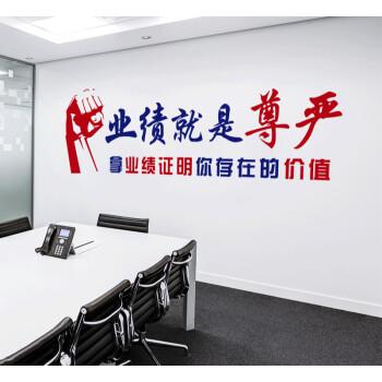 适用于茗木阁新款办公室励志墙贴销售公司企业文化墙激励标语业绩就是