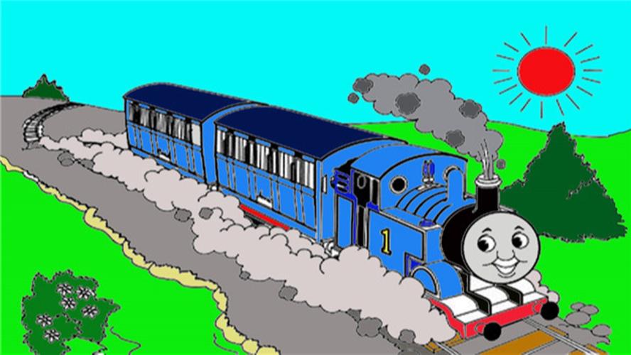 火车头的简笔画