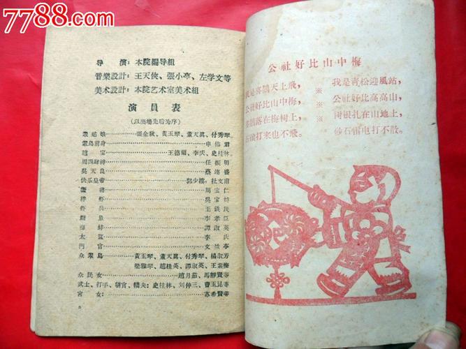 沈阳评剧院1960年演出节目单