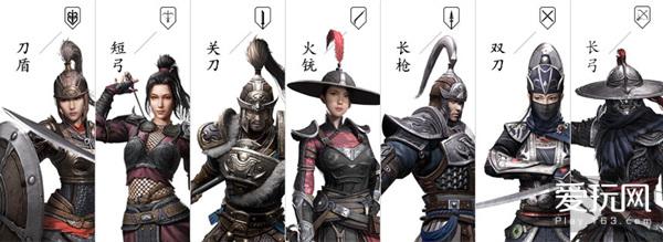 男性角色可以在刀盾,关刀,长枪以及长弓四种职业中进行选择,而女性