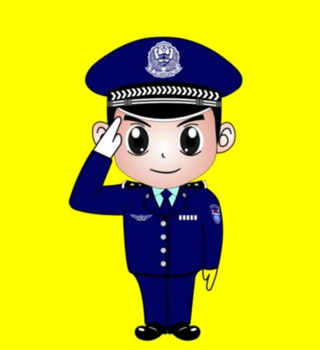 警察卡通萌萌哒头像图片