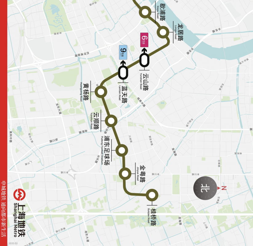 上海地铁14号线西起嘉定封浜东至浦东金桥,贯穿上海城区市中心,途经