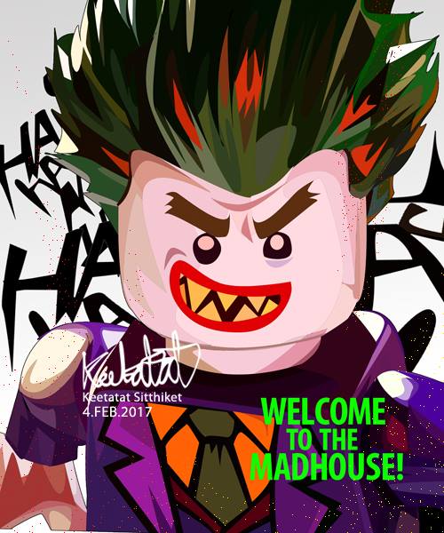 famous pop art tainan乐高小丑(lego joker)