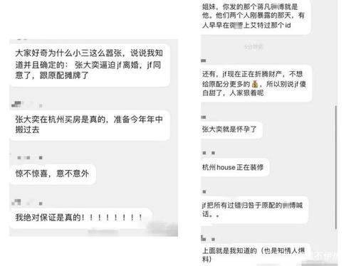 疑似前天猫总裁蒋凡和老婆董花花的聊天记录曝光