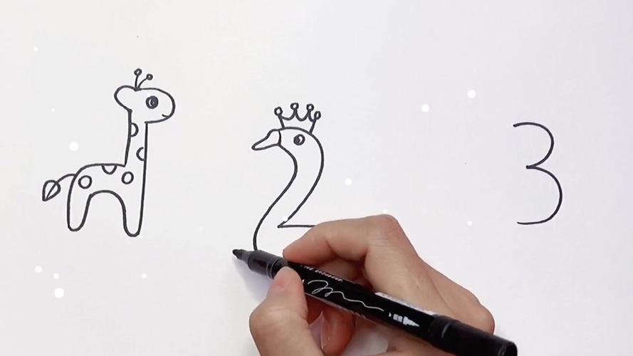用数字123画3种动物,你认识吗?