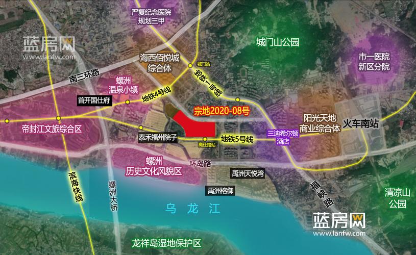 福州城区2020年首拍12幅地块仓山出让千亩宅地创纪录