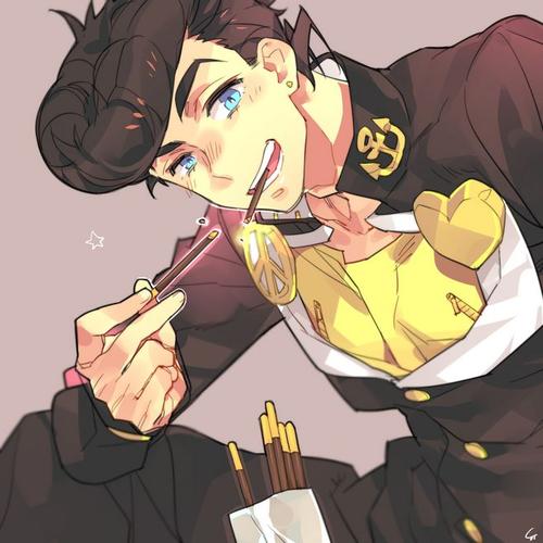 jojo的奇妙冒险东方仗助pixiv p站画师:とじょさか. https://www.pi
