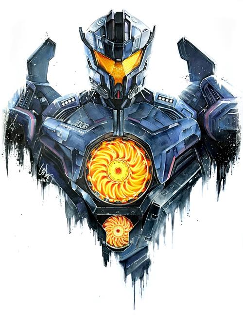 手绘-《环太平洋2》-复仇流浪者|插画|插画习作|冰仔