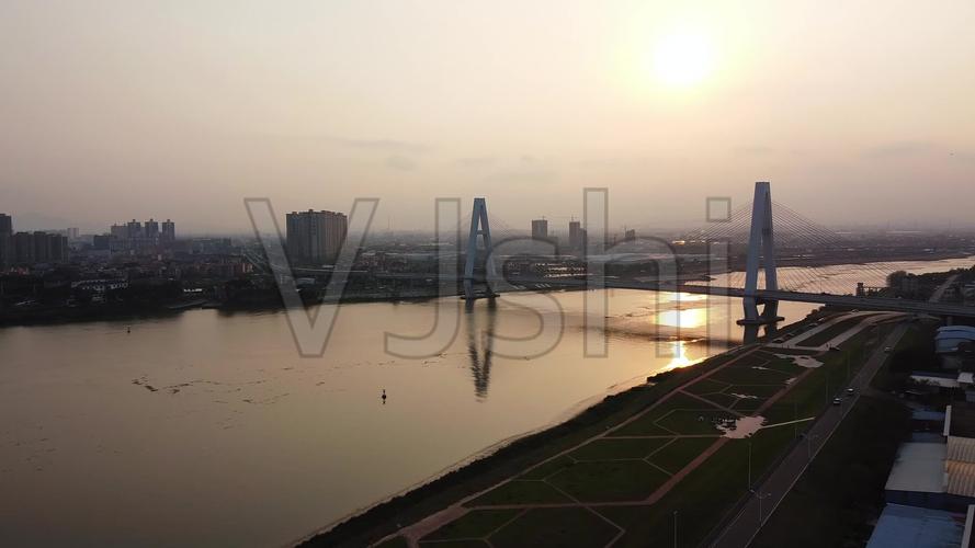 2021最新佛山顺德水道南庄龙湾大桥航拍