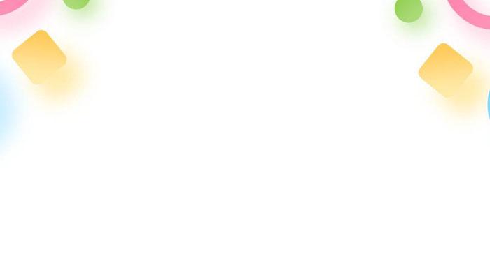 一组马卡龙配色的多边形ppt背景图片