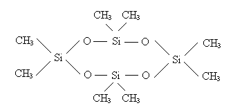二甲基环硅氧烷   化学名称:二甲基环硅氧烷(dmc)    二,结构