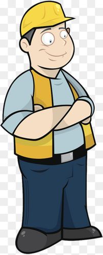 卡通双手抱胸的戴帽男孩