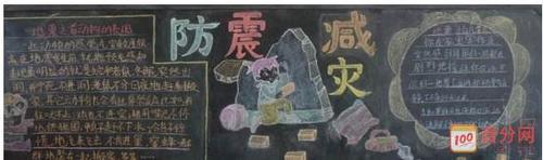 内容雅安地震黑板报图片 - 防震救灾黑板报 - 老师板报网防震减灾黑板