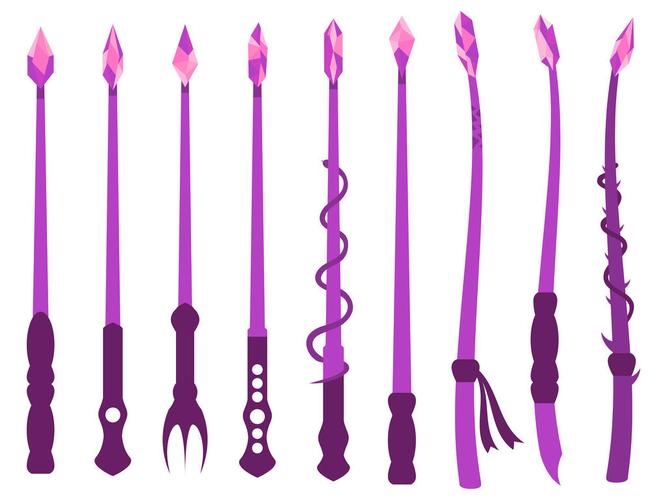 魔术棒,魔幻,晶莹,魔法,物体,巫师,工具,矢量,魔法棒,插画
