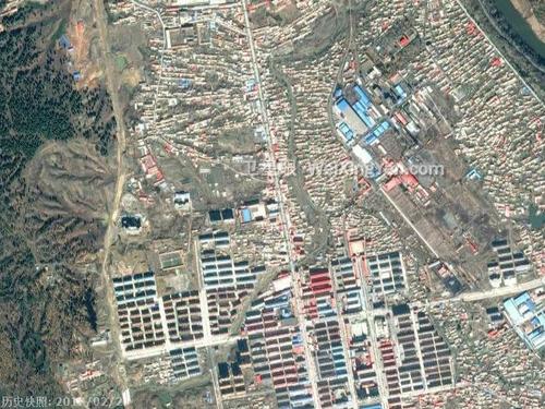 松江河镇卫星地图