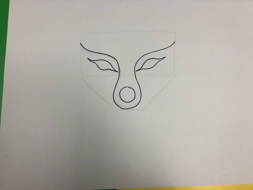 黑白线描儿童画《狼图腾》——儿童画高级课程9岁以上