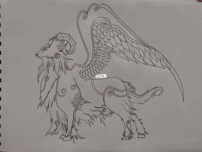 神兽白泽(临)_绘画_画画_文化_绘画