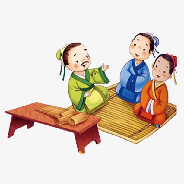 关键词 : 私塾,讲课,古代,卡通