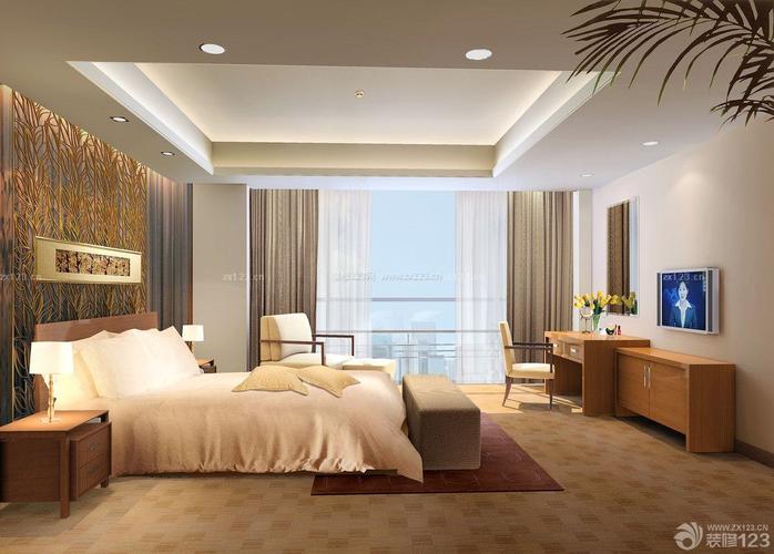 现代简约风格快捷酒店房间设计图