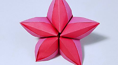 折纸五角星花