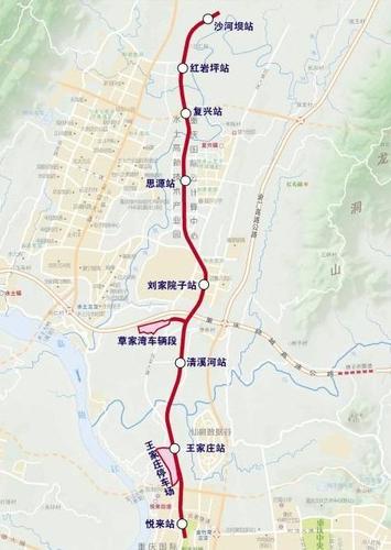 重庆轨道交通6号线北段:到沙河坝站建设顺利,明显快于