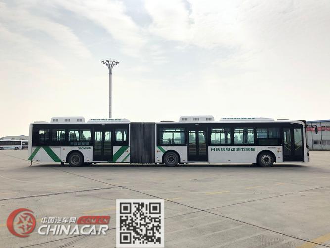 开沃牌njl6180ev型纯电动铰接低入口城市客车图片