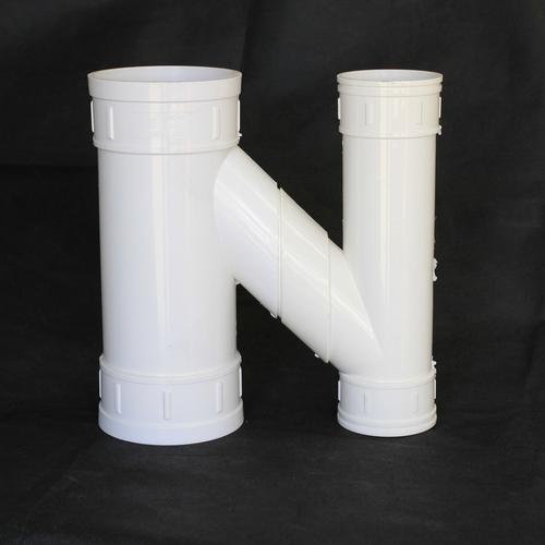 哈尔滨塑胶厂家直销 pvc下水管国标h管110*110排水管件互通管互流