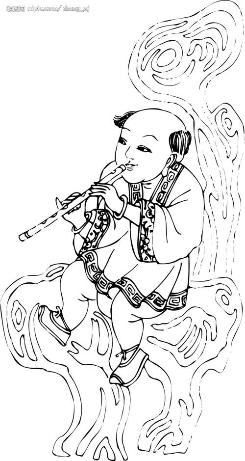 中国民间矢量图库人物图片