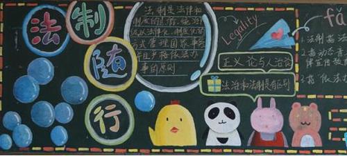 法制宣传的黑板报内容