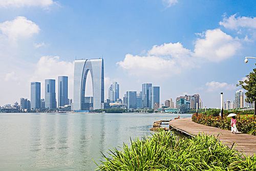 苏州金鸡湖美景