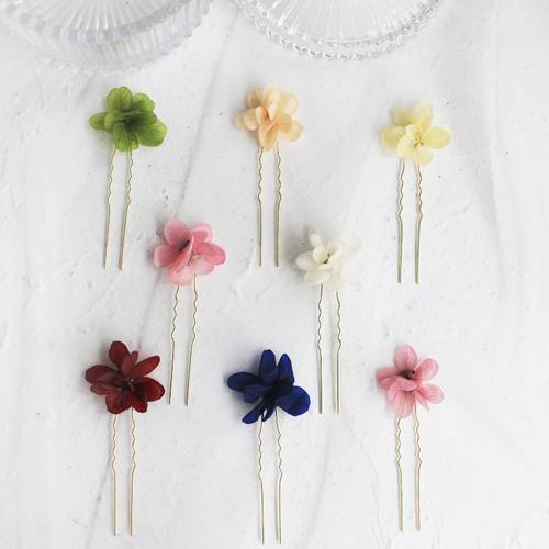 【绣球】原创设计手工森林系发饰新娘婚礼度假永生花花瓣鲜花发夹