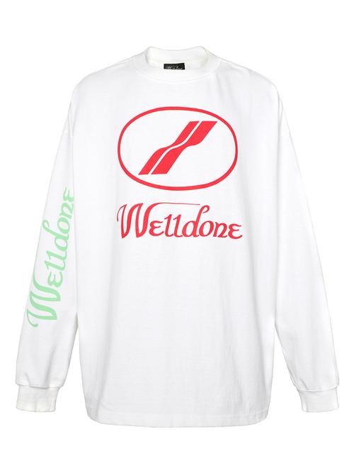 海外直发we11done女士黑色logo印花短袖t恤wdtt121523wbk女神节礼物