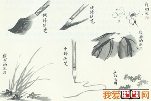 浅谈中国画笔墨技法_国画教程_学画画_我爱画画网_一个免费学画画的