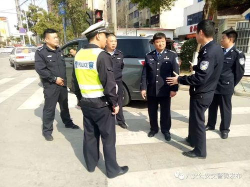 丁世民支队长督导六安城区道路交通安全管理工作