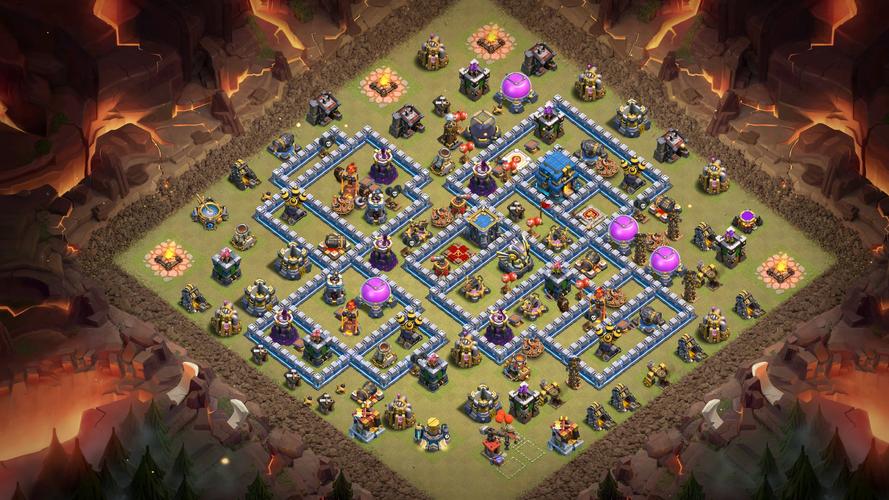 【部落冲突】 十二本部落战顶级防三阵型分享 iv (附链接)