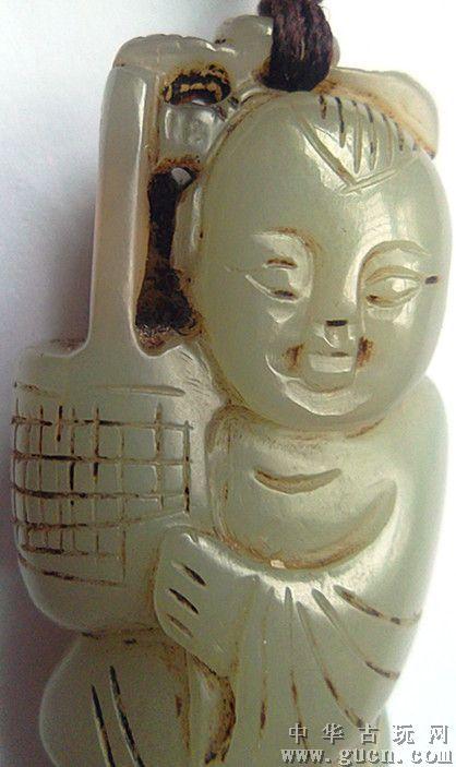 明代玉人《竹篮童子》 - 中华古玩网 - 古董收藏,古玩收藏,古玩鉴定