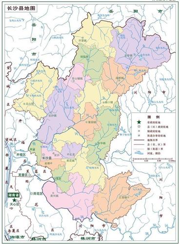 长沙县地图