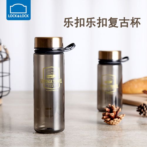 乐扣乐扣复古水杯密封杯便携防漏杯创意男女情侣水杯子茶杯茶隔