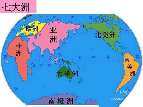 地球妈妈有七个孩子:亚洲,非洲,北美洲,南美洲,南极洲,欧洲,大洋洲