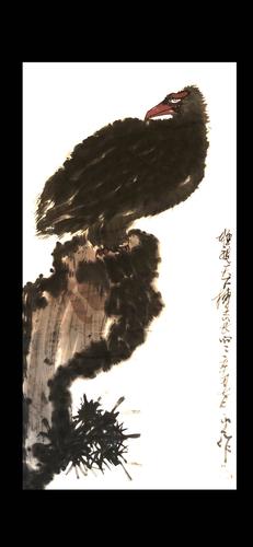 鹰翅疾如风,鹰爪利如锥——国画家,画鹰大家,指墨画大师朱祖囯鹰画