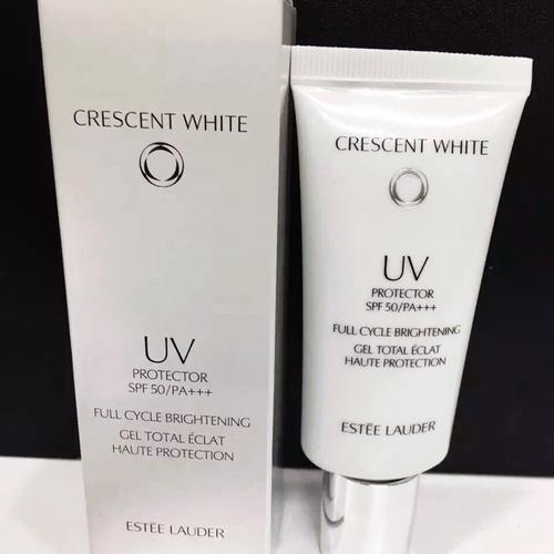 雅诗兰黛 全新crescent white密集焕白/高清亮白防晒隔离霜spf50/pa