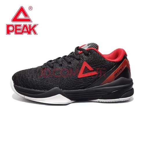 匹克篮球鞋男鞋2021新款网面透气运动鞋男士低帮一代实战球鞋 黑色