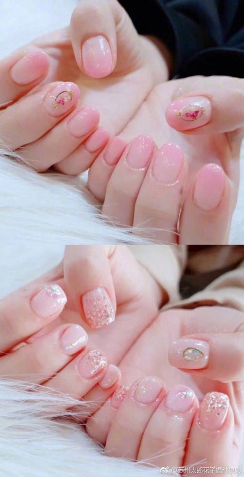 少女感清新美甲,真的太温柔了!