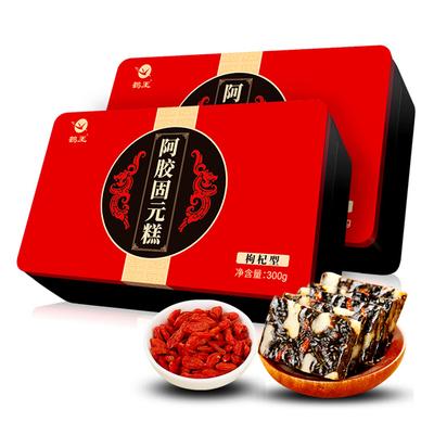 鹤王阿胶糕即食女士型阿胶固元膏纯山东阿娇糕正品啊胶