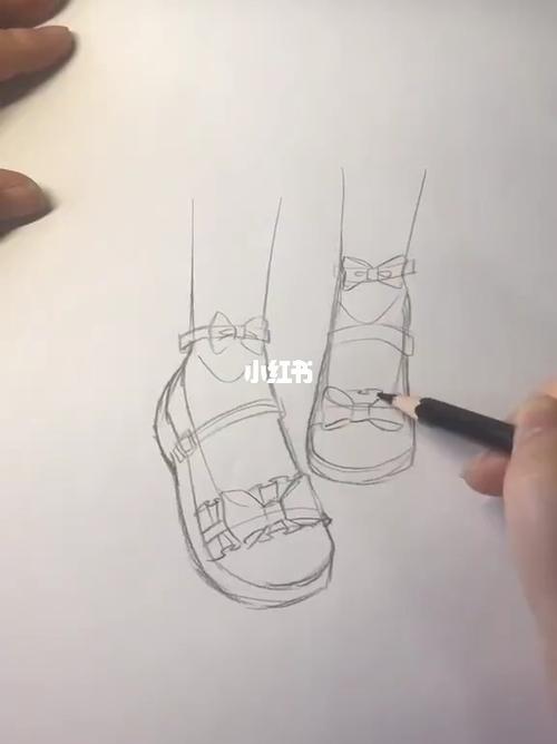 鞋子的画法_绘画_鞋子_画画_文化_绘画